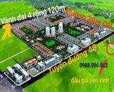 Bán đất đấu giá Yên Vinh, Mê Linh, đối diện đô thị HUD Mê Linh, vị trí đắc địa ngay Vành Đ