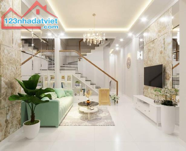 Nguyễn Xí bình thạnh nhà bán 42m2 4 tầng mới full nộ thất ngang hơn 4m nhỉnh nhẹ 6 tỷ - 2