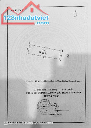 Giá Rẻ! Đốc Ngữ,Ngõ nông,20m oto,DT:33/38T2m2 x  3tầng,Giá: 6.1 tỷ Ba Đình - 5