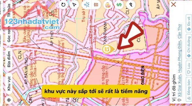 Nền 323m2 có 100m2 thổ cư Giai Xuân, Phong Điền - 2