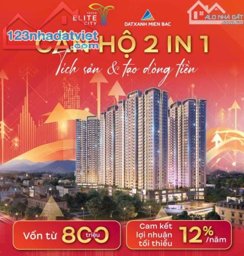 Bán Căn Hộ TECCO Elite Thái Nguyên Chỉ 22tr/m full Nội Thất