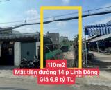 Đất mặt tiền kinh doanh mở văn phòng đường 14 phường Linh Đông, Thủ Đức