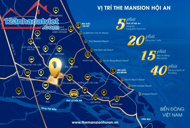 Cơ Hội Sở Hữu Đất Nền Tại Dự Án THE MANSION HỘI AN Chỉ Từ 14,7TR/M2 - 1