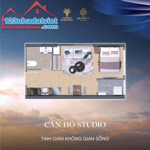 GIỎ HÀNG CĂN STUDIO 1.9 TỶ, 1PN + TỪ 2.6 TỶ VINHOME GRAND PARK, CHIẾT KHẤU ĐẾN 14% - 4