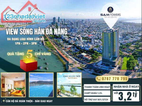 chỉ còn 5 suất ưu đãi tặng vàng - căn hộ cao cấp SAM Towers với giá chỉ từ 3. x tỷ.