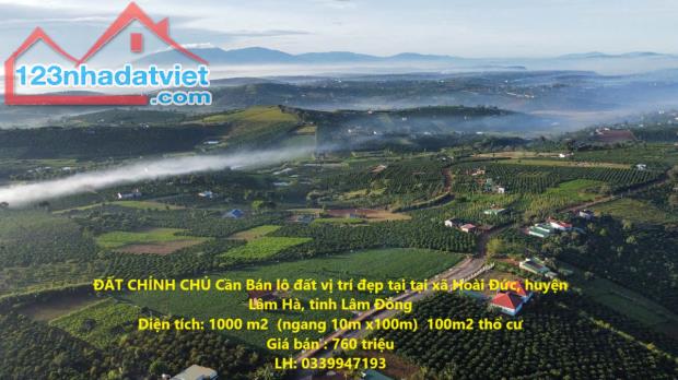 ĐẤT CHÍNH CHỦ Cần Bán lô đất vị trí đẹp tại tại xã Hoài Đức, huyện Lâm Hà, tỉnh Lâm Đồng