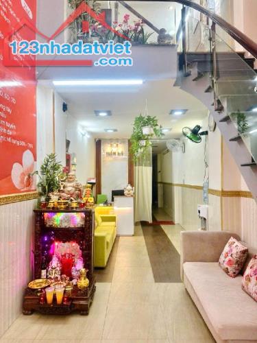 🏠NHÀ BÁN P2 T N BÌNH DT 62 M2 6 PN 7WC PK ,ST 4 LẦU  NỞ HẬU - CHO THUÊ 13TR - SÁT MẶT TIỀ