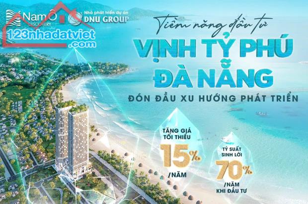 BÁN CĂN HỘ MẶT BIỂN ĐÀ NẴNG, NAM Ô DISCOVERY CHỈ TỪ 650 TRIỆU, TẶNG 3 CHỈ VÀNG