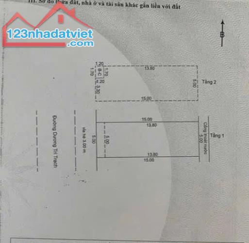 Gấp Bán ! Nhà 2 mê kiên cố - Mặt tiền Dương Trí Trạch- Gần biển Mỹ Khê. - Diện tích : 75m2