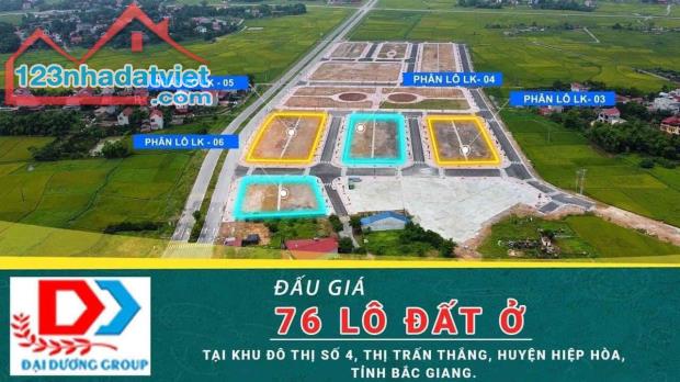 Đất nền Hiệp Hoà, Đất hoa hậu tại KĐT số 4, Hiệp Hoà, BG, giá 2x tr/m2