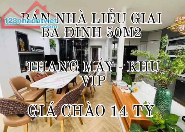 CHỦ NHÀ MUỐN BÁN NHÀ LIỄU GIAI BA ĐÌNH 50M2-6 TẦNG-MT 6M-GIÁ CHÀO 14 TỶ-THƯƠNG LƯỢNG