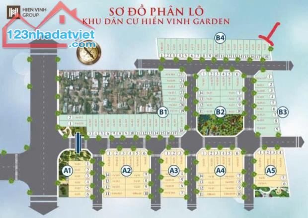 Chị chủ đang kẹt tiền bán 1 lô đất liền kề kdc Hiển Vinh mt nhựa xe hơi chạy thoải mái