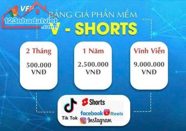 Phần Mềm VShorts Marketing Đa Nền Tảng Mạng Xã Hội TikTok, Facebook, YouTube, Instagram. - 2