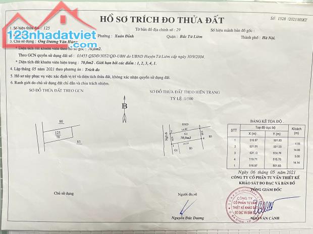 BÁN NHÀ XUÂN ĐỈNH, 70M2 4 TẦNG 4 NGỦ KHÉP KÍN, GIÁ 13 TỶ, NGÕ THÔNG OTO VÀO NHÀ, Ở VÀ KD - 1