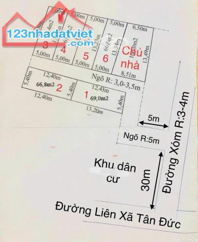 Chính Chủ Bán Lô đất nằm ngay gần trục đường liên xã tại thị trấn Minh Đức, Thủy Nguyên, - 1