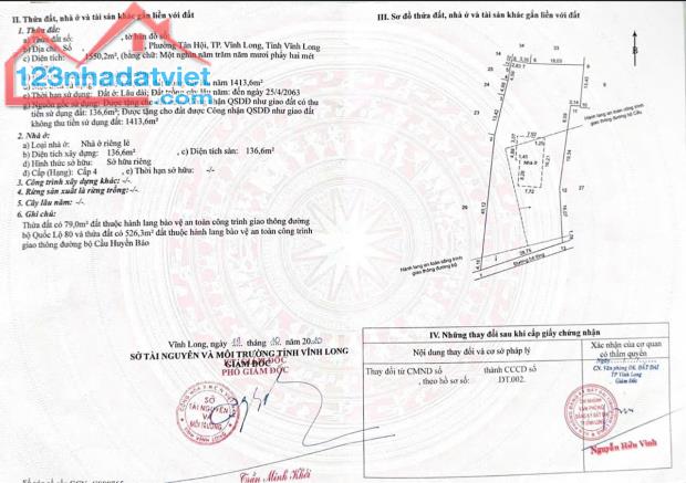 ĐẤT ĐẸP - ĐẦU TƯ SINH LỜI - CHÍNH CHỦ - Bán Nhà Và Đất Tại Phường Tân Hội, TP. Vĩnh Long