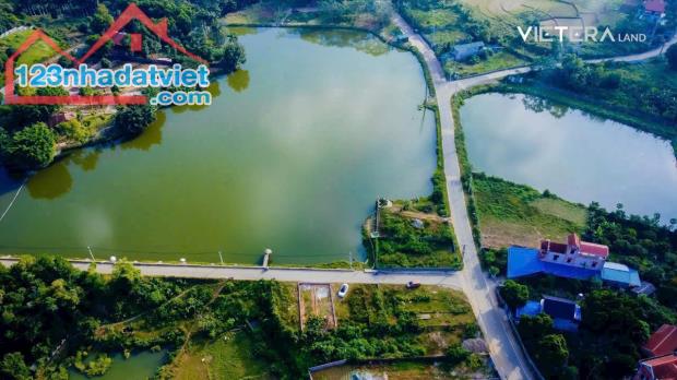 Bán đất View Hồ Phú Mãn tay chạm nước 90.2m nở hậu Full thổ cư 3.7 tỷ. - 1