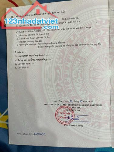 Bán lô đất ngõ 172 Cát Linh, Tràng Cát 41.86m2 giá 950 triệu