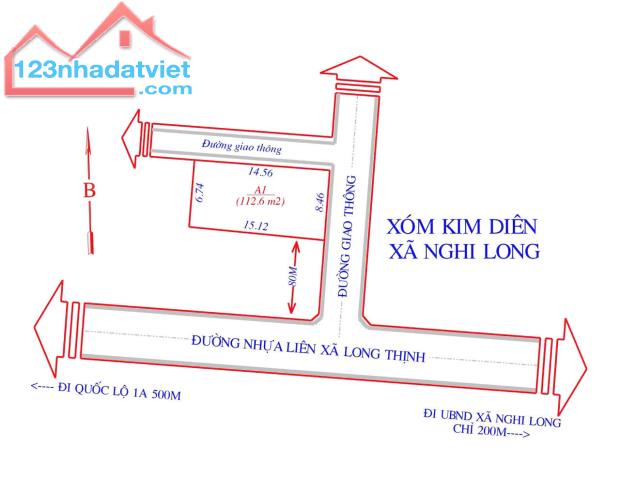 Bung F0 Lô đất phường nghi thu thị xã cửa lò cách đường Nguyễn Huệ 20m - 1