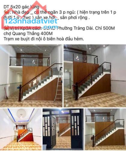 Bán căn nhà Khu phố 3A. Phường Trảng Dài. Biên Hòa - 1