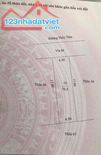 Bán lô đất mặt đường Thủy Tiên, KDC Đại An 1, ph Tứ Minh, TP HD, 76.5m2, mt 4.5m, đường 15 - 5