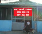 CHO THUÊ NHÀ XƯỞNG 350M PHƯỜNG HIỆP THÀNH QUẬN 12 GIÁ 15 TRIÊU/THÁNG LH: 0908561228