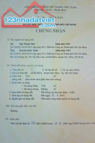 Cần bán gấp căn nhà cấp 4 ở Bà Điểm 10 Hóc Môn 4x17 ( 79m2 ) 700 Triệu, Sổ hồng riêng - 4