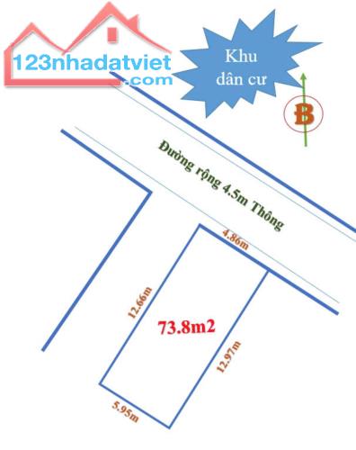 Đất Cộng Hòa, Phù Linh Lô góc 74m2, MT5m hai ô tô tránh giá hơn tỷ - 2