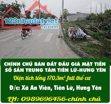 CHÍNH CHỦ BÁN ĐẤT ĐẤU GIÁ MẶT TIỀN SỔ SẴN TRUNG TÂM TIÊN LỮ-HƯNG YÊN