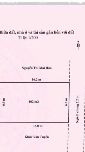 Bán Lô đất 102m giá chỉ 1,5xx tỷ thôn Sú 1 Lâm Động trục thôn vào thẳng tắp Thuỷ Nguyên  D