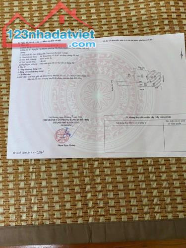 Bán lô đất nằm sau 1 nhà ra đường to 2 oto tránh nhau ngõ phố Nguyễn Chí Thanh, TPHD