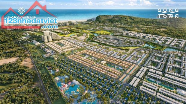 Tại CaraWorld Cam Ranh, khu Flex Town là sự giao thoa kiến trúc giữa các nền văn hóa trên