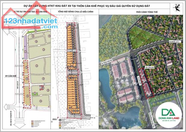 Bán đất đấu giá X9 Cán Khê Nguyên Khê Đông Anh mặt đường 40m - 7