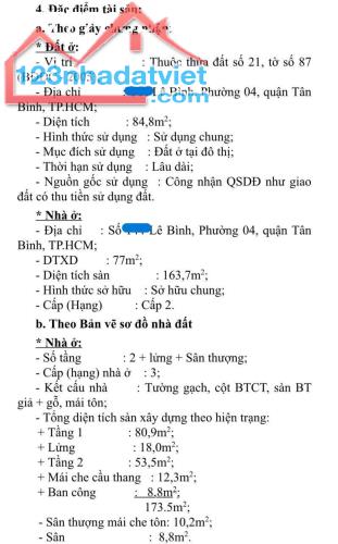 Quá rẻ có 1.0.2, 2MT Lê Bình, P4 Quận Tân Bình 85m2 giá chỉ 9.9 tỷ - 2