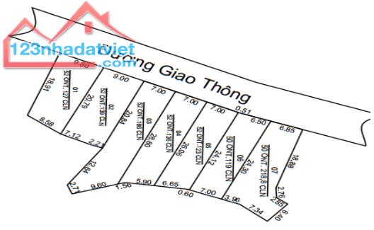 Bán đất nền 268m2.Sổ đỏ. Giá 580 triệu. phường Thanh Hải, Thị xã Chũ. Lục Ngạn, Bắc Giang - 1