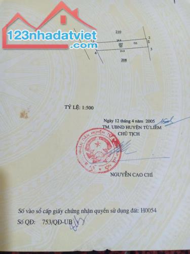 96M NHÀ MẶT PHỐ CẦU CỐC TÂY MỖ ĐƯỜNG 15M - XÂY TOÀ VĂN PHÒNG CỰC ĐẸP - 13,9 TỶ - 1