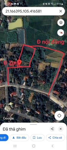 Tổng DT 1105m2,DT trong sổ 855m2(có 120m2 đất ở)tại Tiên Phong,Ba Vì,Hà Nội giá chỉ 1,63tỷ - 5