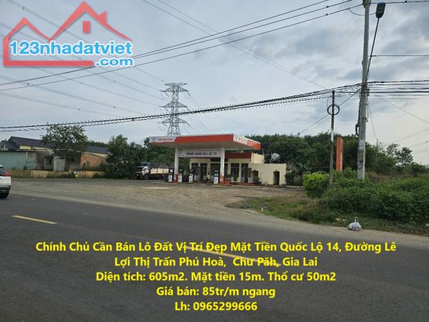 Chính Chủ Cần Bán Lô Đất Vị Trí Đẹp Mặt Tiền Quốc Lộ 14, Đường Lê Lợi Thị Trấn Phú Hoà,