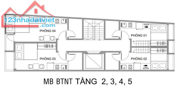 Bán tòa căn hộ phố Hoàng Văn Thái 69m2, 6T thang máy, MT5.2m, 18 phòng nhỉnh 15 tỷ - 3