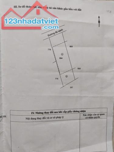 BÁN GẤP ĐẤT Ở NÔNG THÔN - FULL THỔ CƯ SỔ HỒNG RIÊNG. MẶT TIỀN ĐƯỜNG. - 2