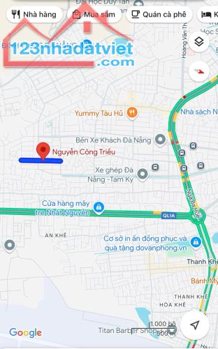 Bán đất Đường 7.5m Nguyễn Công Triều, phường Hòa An, Cẩm Lệ - DT: 103m2, Giá 3.45 tỷ tl - 2