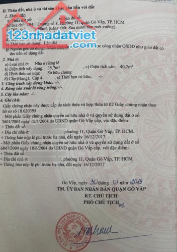 Gấp! nhà hxh 194/ đường số 8 p11, 68m2 đất 1 trệt giá 7,4 tỷ