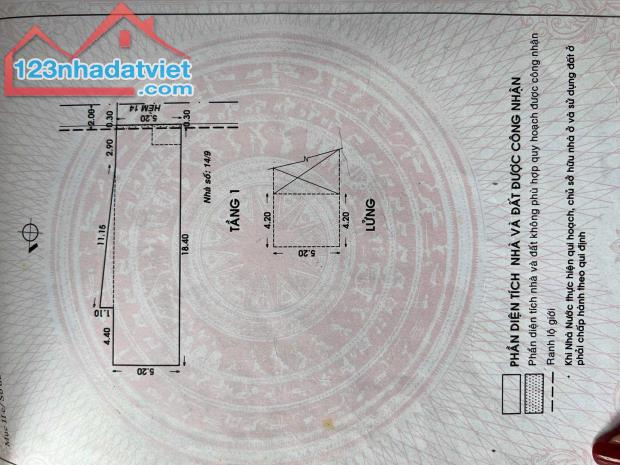 Chính Chủ Bán Nhà  Tại 14/11 Nhất Chi Mai, phường 13, quận Tân Bình, Tp.HCM. - 1