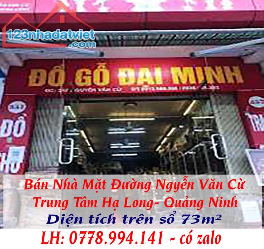 Chính Chủ Bán Nhà Mặt Đường Ngyễn Văn Cừ Trung Tâm Hạ Long- Quảng Ninh