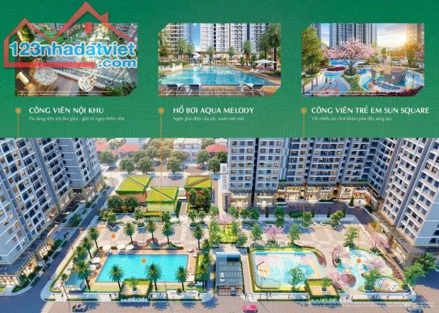 Căn 3 ngủ103m2 tầng đẹp hướng Đông Nam tại Hanoi Melody Residences Linh Đàm. chốt liền