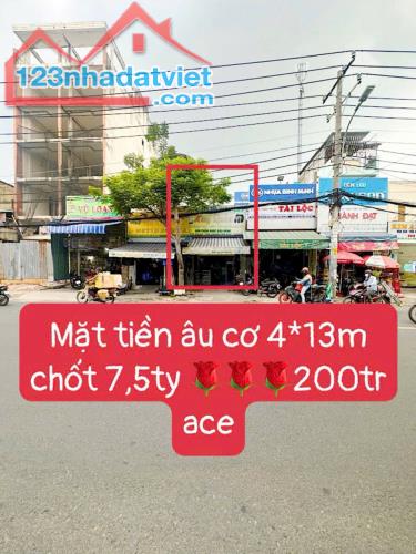 🏠 BÁN NHÀ MTKD ÂU CƠ, P. TÂN THÀNH, TÂN PHÚ - 72M2 - C4 - 7.5 TỶ TL🏡