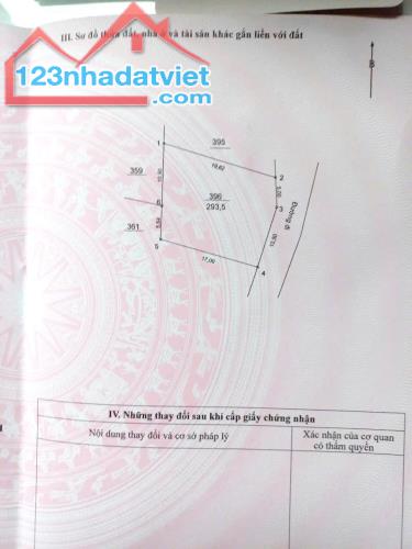 Bán 3 lô đất, mỗi lô ~ 100m2 mặt tiền 5m, tổng diện tích 293,5m2 tại THÔN 3, XÃ VẠN PHÚC - 1