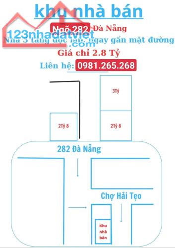 Bán nhà riêng tại Đường Phương Lưu, Hải An,  Hải Phòng diện tích 45m2  giá 2.8 Tỷ