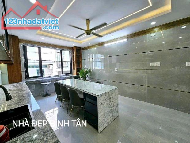 🔥QUẬN BÌNH TÂN, THIẾT KÉ ĐẸP THOÁNG MÁT,  ĐỦ NỘI THẤT, 60M 2, 4,5 TẦNG, HẺM 6M XE HƠI  NG - 4