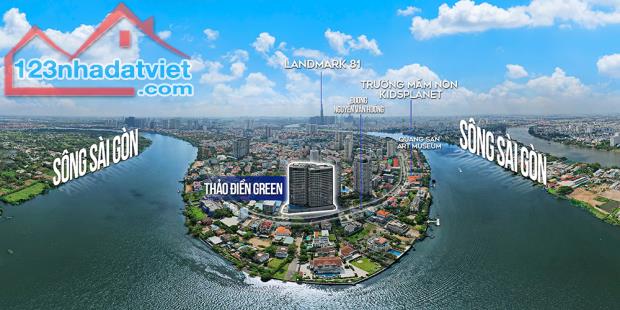 Căn hộ Thảo Điền Green giá CĐT, giảm ngay 1 tỷ, full nội thất cao cấp, view Landmark